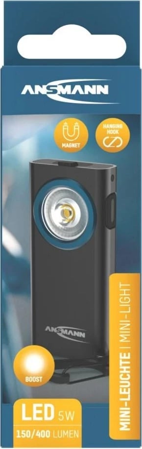 Dritë çelësi ANSMANN ML400R, LED, 300 mAh, e zezë