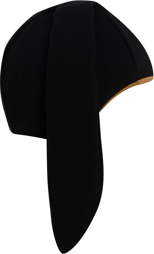 Kapelë bebe, New Baby Favorite, madhësi 56 (0-3m), pambuk 95% + elastan 5%, me lidhëse, e veshur me shtresë, e zezë