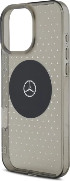 Mbështjellës Mercedes Star Pattern për iPhone 16 Pro, Zi