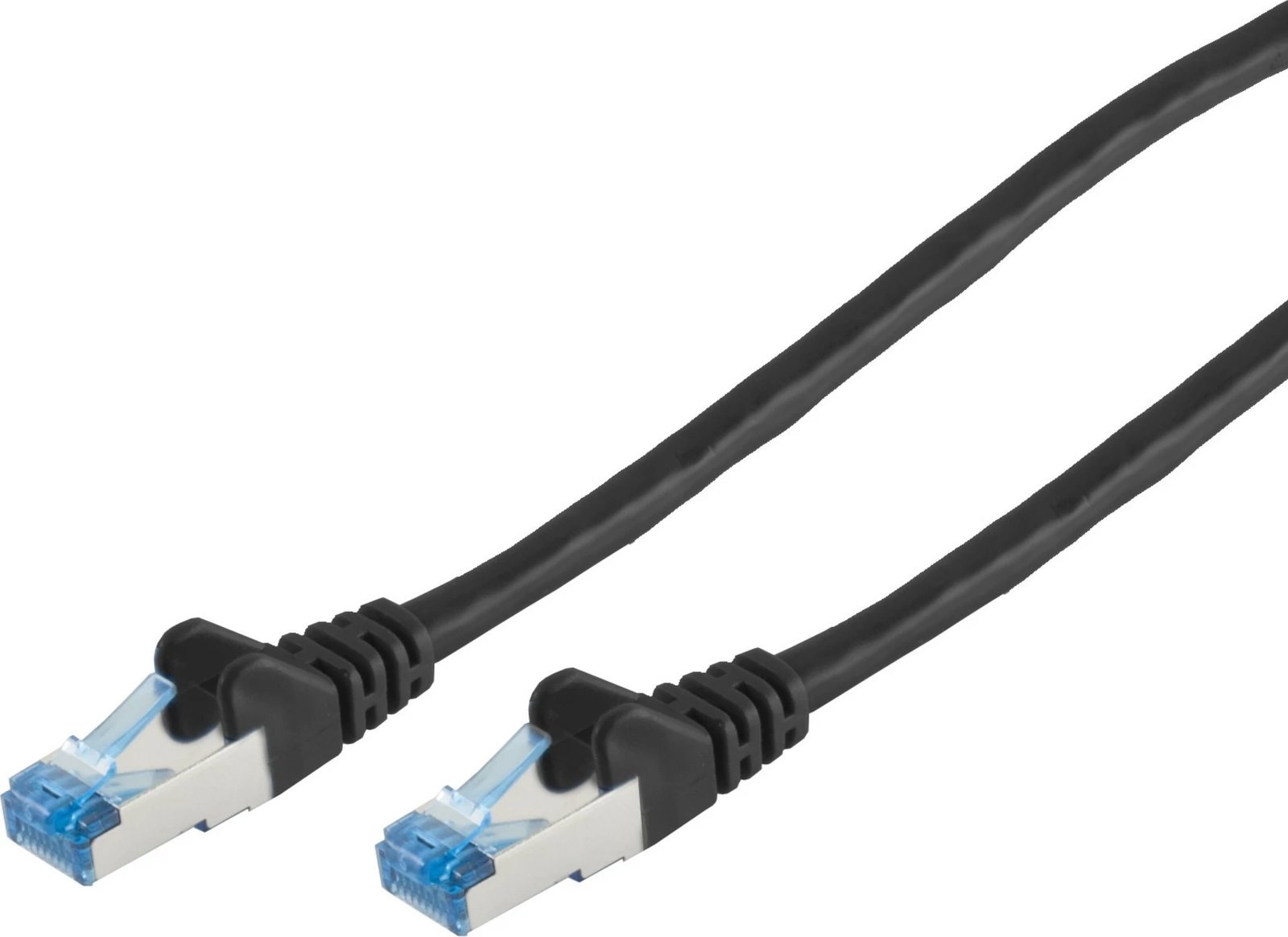 Patch cable CAT6a RJ45 S/FTP 0.5m Black