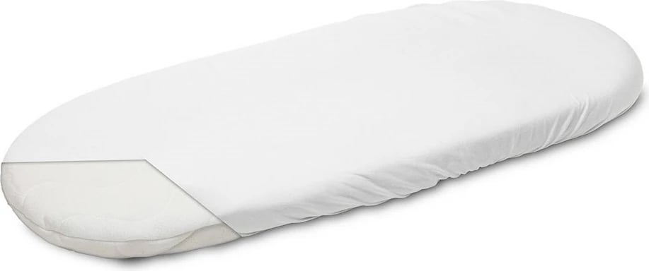 Çarçaf jersey për karrocë New Baby 35x75 cm me garnejlë elastike krem