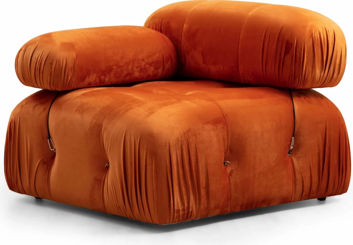 Kënd-sofë Bubble, portokalli, Atelier del Sofa (L1-O1-1R -Puf)