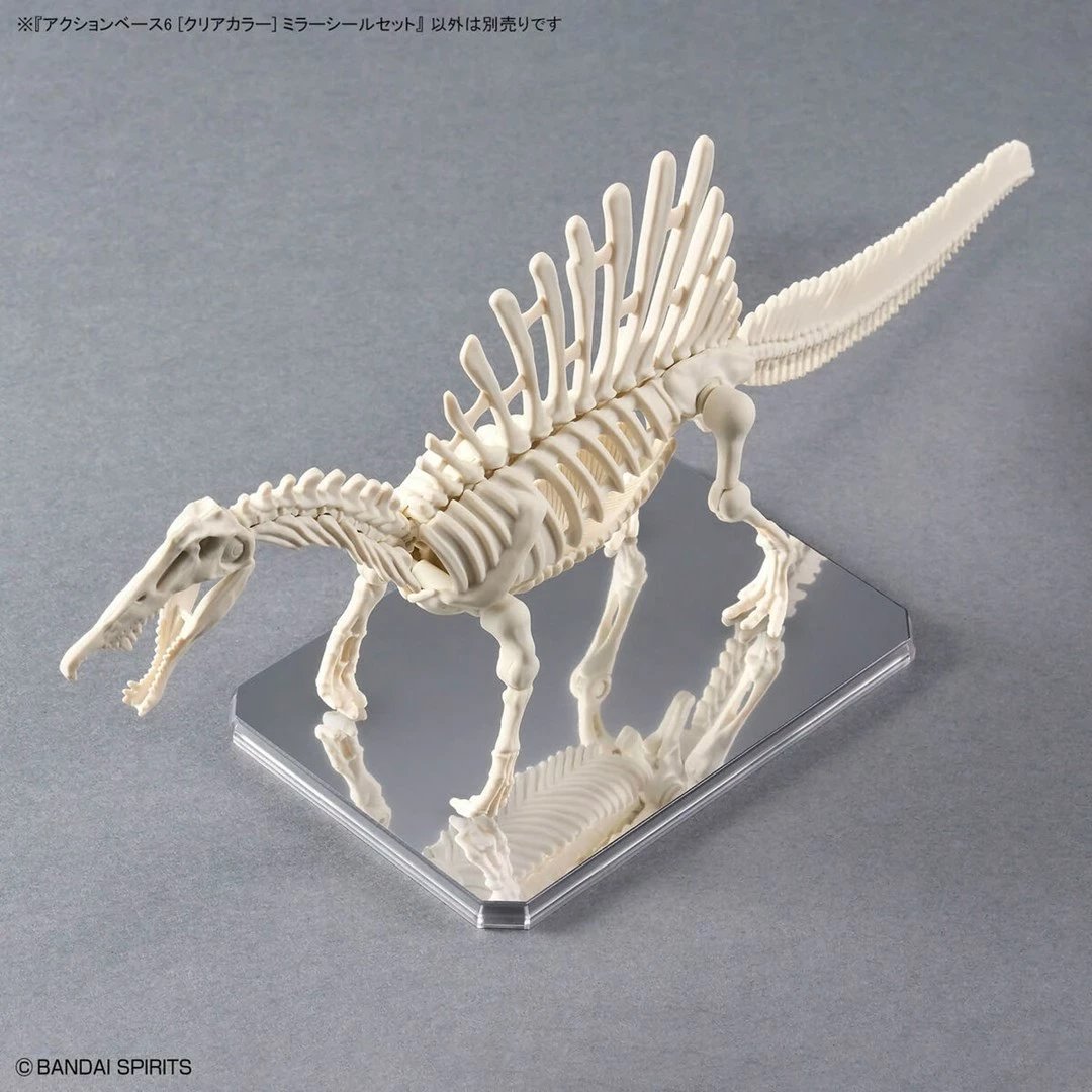 Set bazash ekspozimi Bandai Action Base 6, për modele 1/144, ngjyrë transparente, me ngjitëse pasqyre, 2 copë