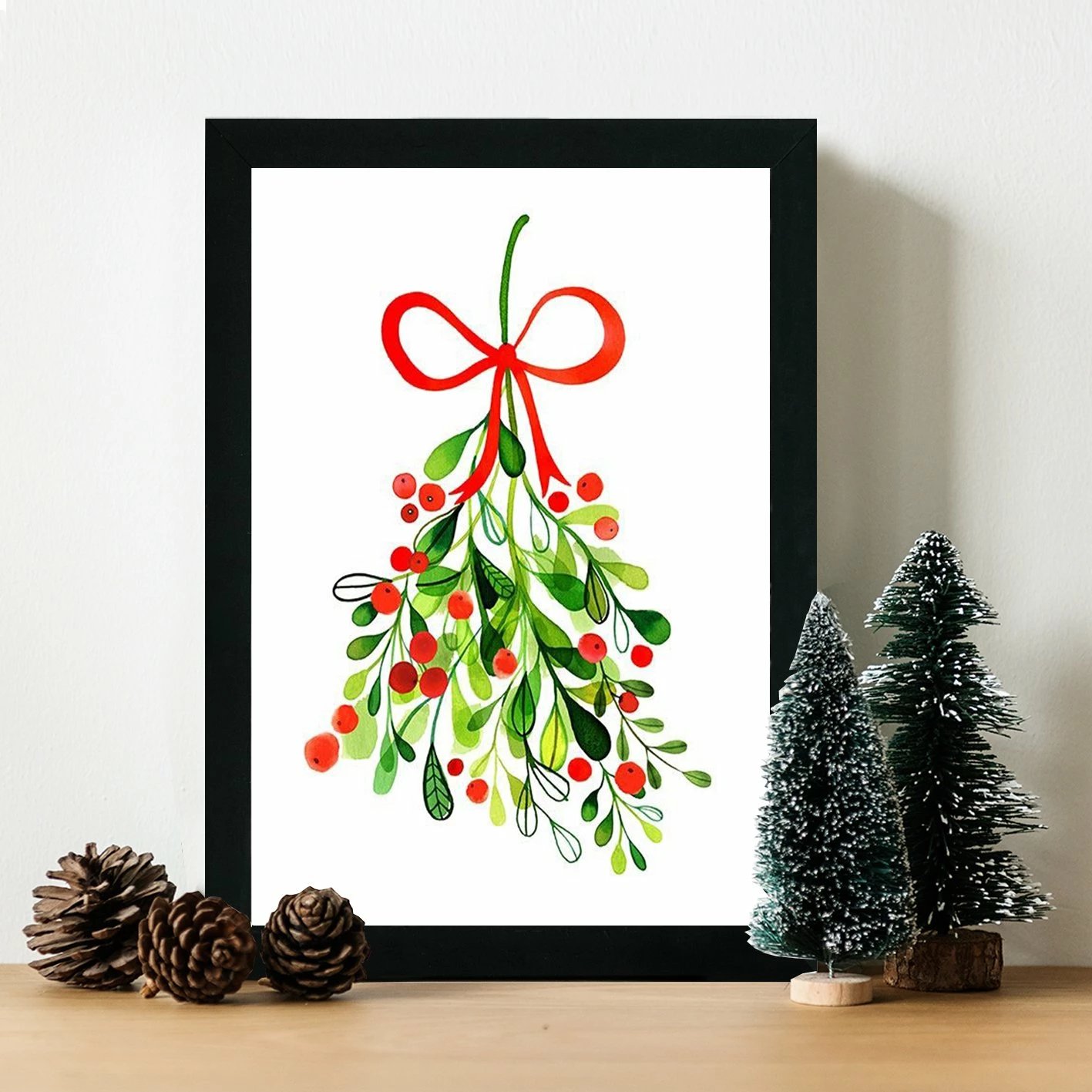 Pikturë dekorative me kornizë MDF, shumëngjyrëshe, Wallity, SC7436501493462