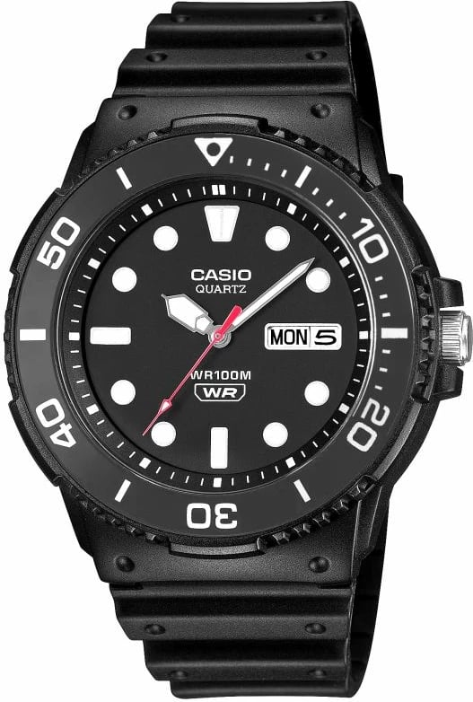 Orë dore për meshkuj CASIO, e zezë