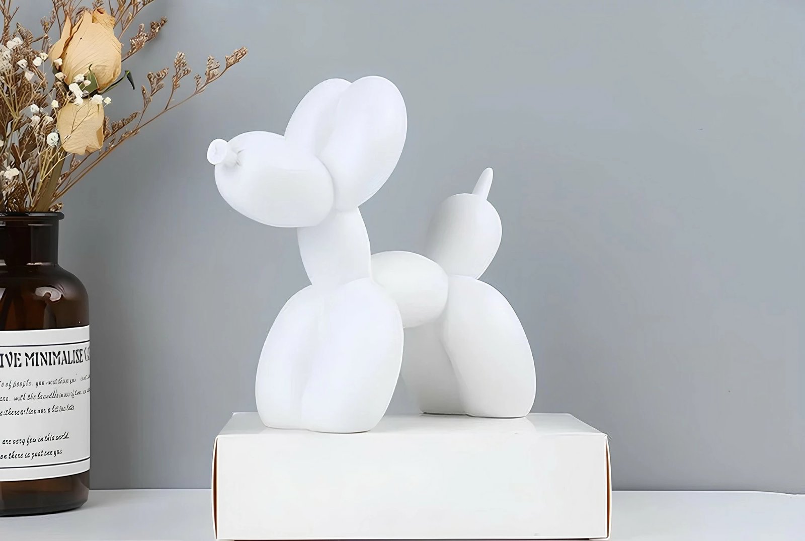 Objekt dekorativ Evila Originals, i bardhë, CY0406