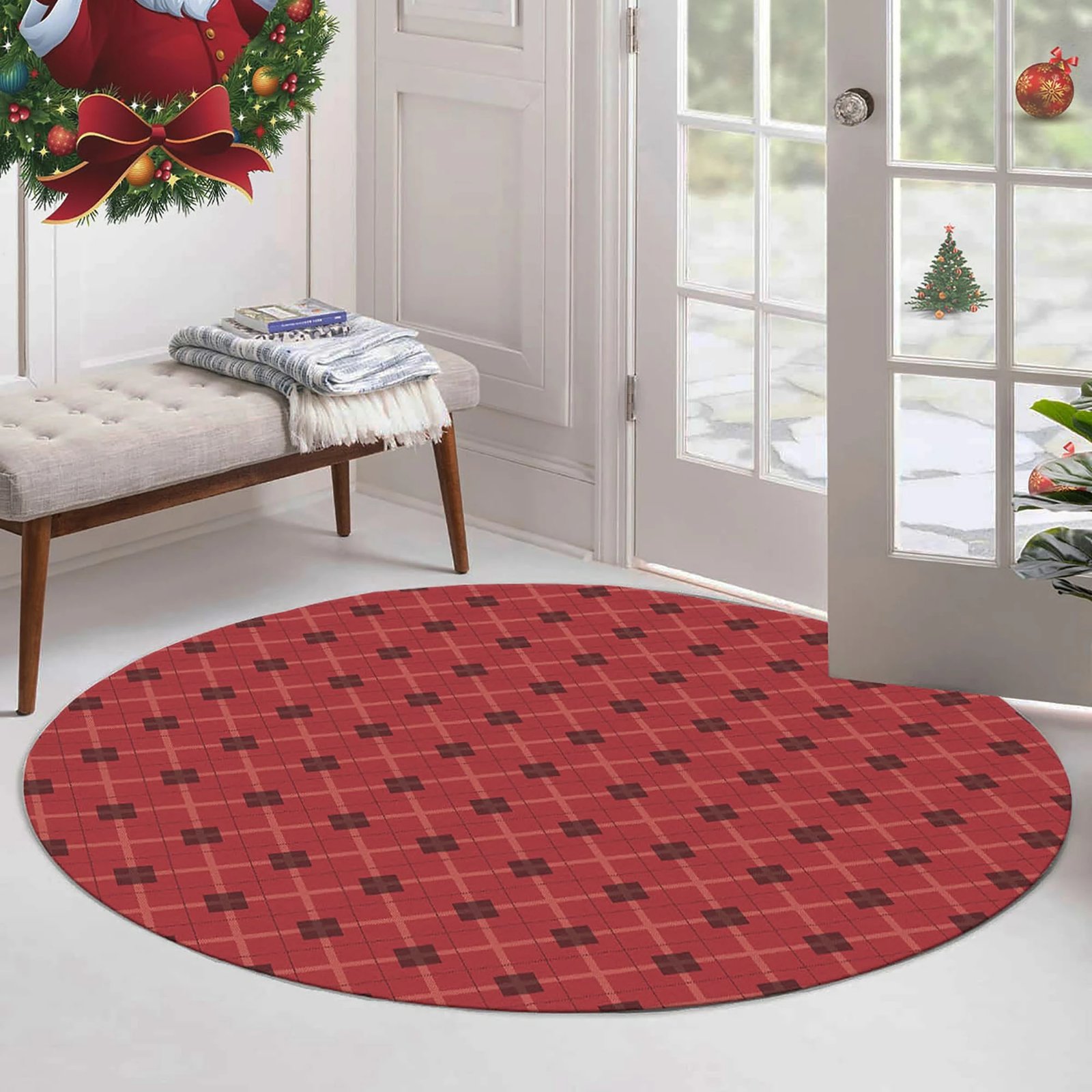 Qilim i rrumbullakët, i kuq e zi, Conceptum Hypnose, 130cm