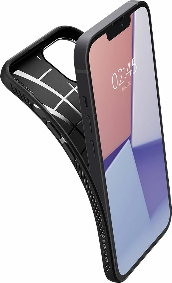 Mbështjellës Spigen Liquid Air për iPhone 13 mini, Matte Black