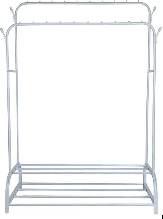 Raft organizimi për rroba Nextdeco, i bardhë, H160x110x57cm