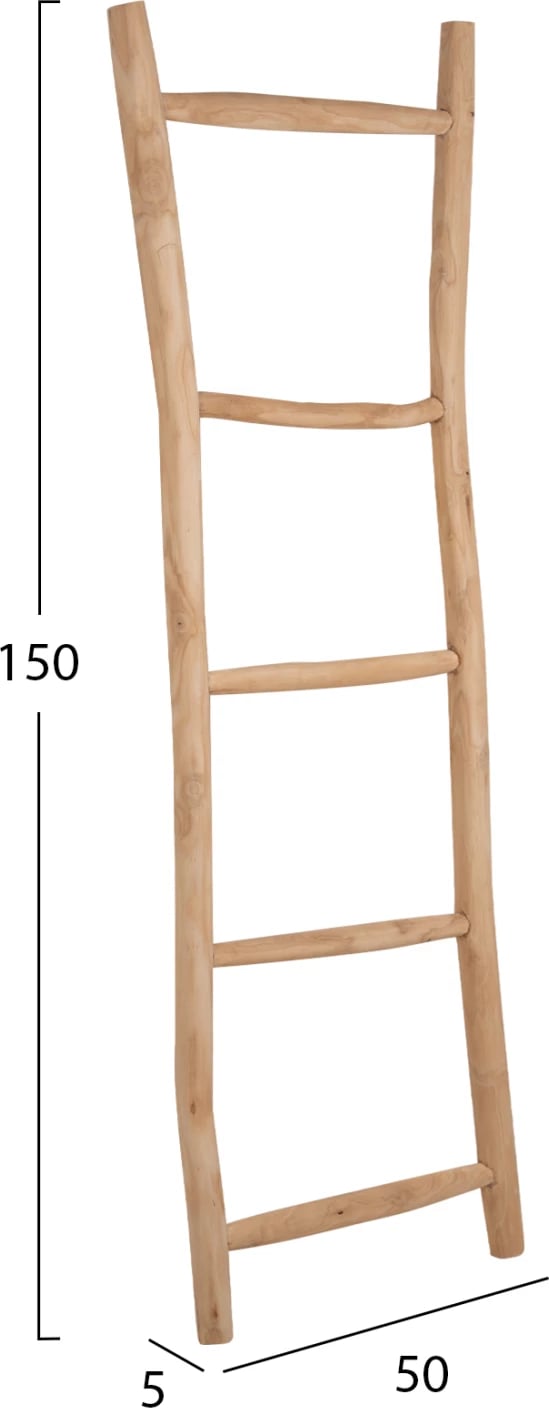 Dekor shkallë/varëse FH9761 dru tik natyral 50x5x150H cm