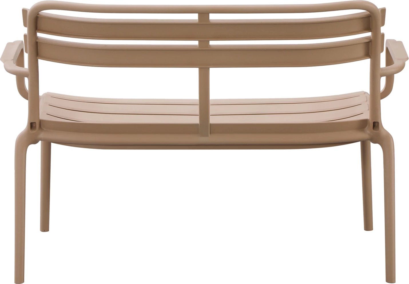 Stol dy vendësh KORVER, polipropilen, ngjyrë kapuçino, FH6332.04, 113x65x76cm