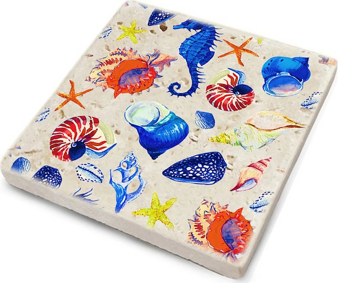 Set 4 copë qelq-mat me gur natyral, shumëngjyrëshe, Hermia, TBA1284717622