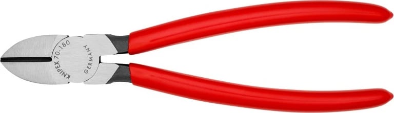 Knaqeza anësore Knipex 70 01 180, 180mm, çelik krom-vanadium, dorezë plastike e kuqe