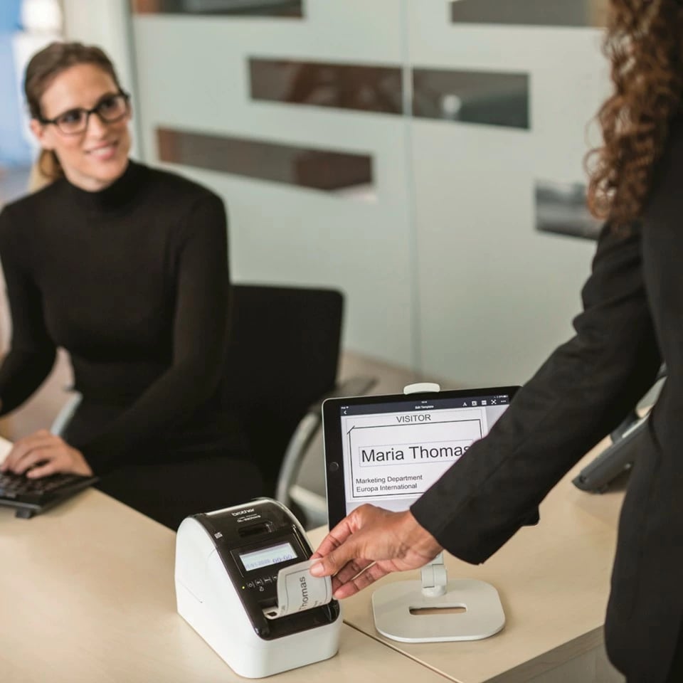 Printer etiketa Brother QL-820NWBVMXX1, Wi-Fi, Bluetooth, bateri e integrume