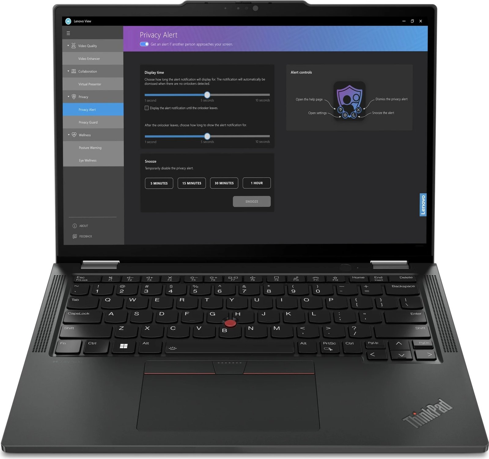 Laptop Lenovo ThinkPad X13 2-in-1 Gen 5, Intel Core Ultra 7, 32 GB RAM, 1 TB SSD, Ekran 13.3 inç, Ngjyrë e zezë