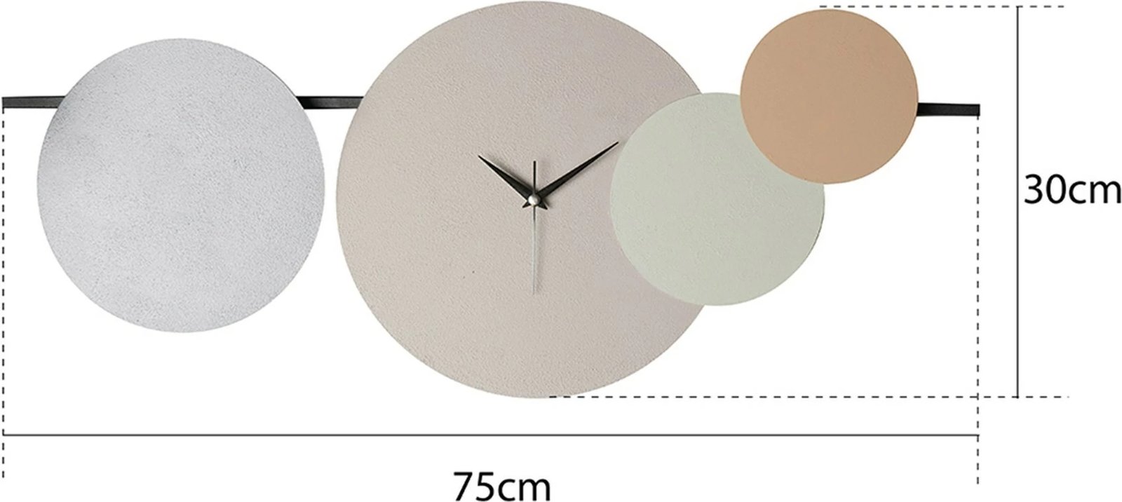 Orë muri dekorative metalike Wallity, Maxico, blu, 75x30cm