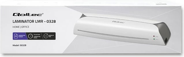 Laminator Qoltec LMR-0327, A4, Bardhë/Gri