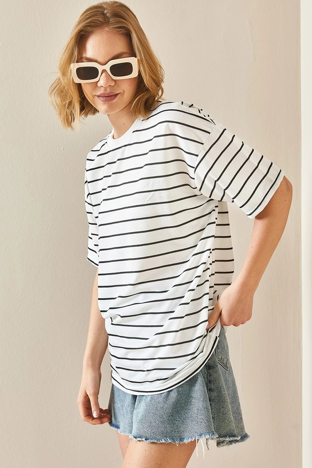 Bluzë e bardhë për femra Jumeon, 3YXK1-47088