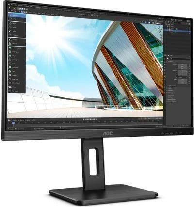 Monitor AOC U27P2, 27", IPS, 4K UHD, Pivot, HDMI, DP, USB, E zezë