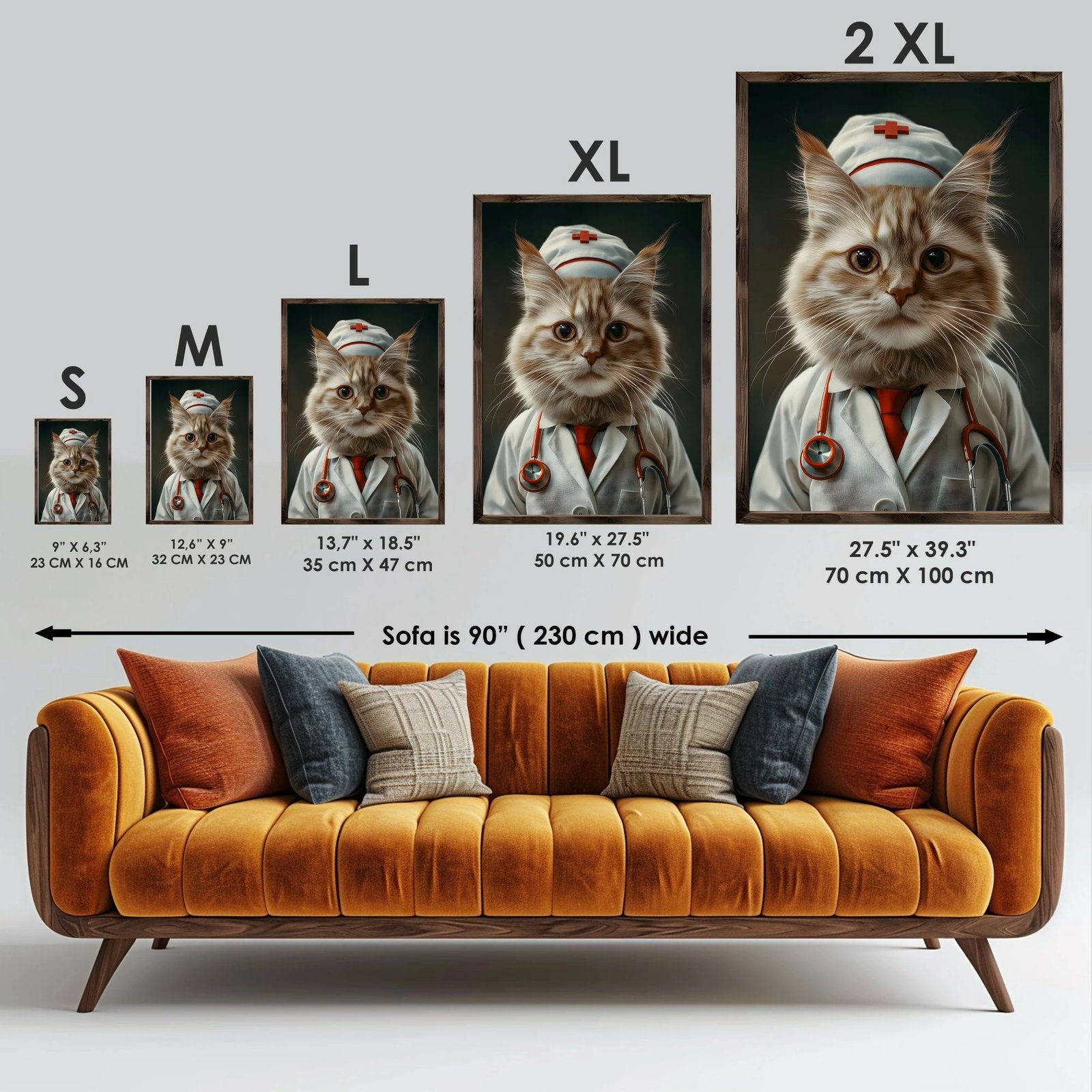 Pikturë dekorative me kornizë MDF, Wallity, GE039-L, shumëngjyrëshe, 35x47x3.5cm