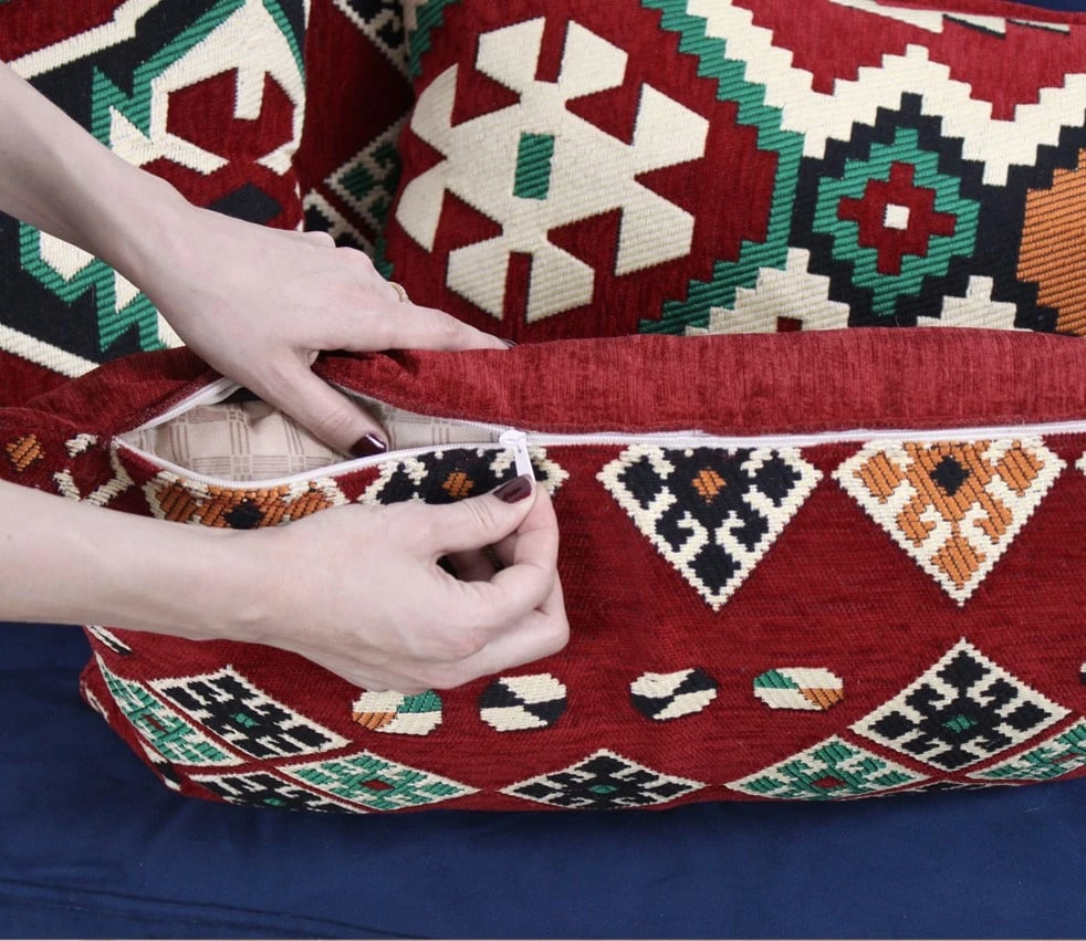 Jastëk Evila Originals, Esmeli v4, i kuq, 58x33cm