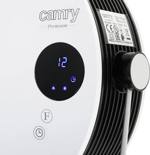Ngrohës banjoje muror, Camry, CR 7747, 1400/2000W, program javor, LCD, telekomandë, IPX2, i bardhë