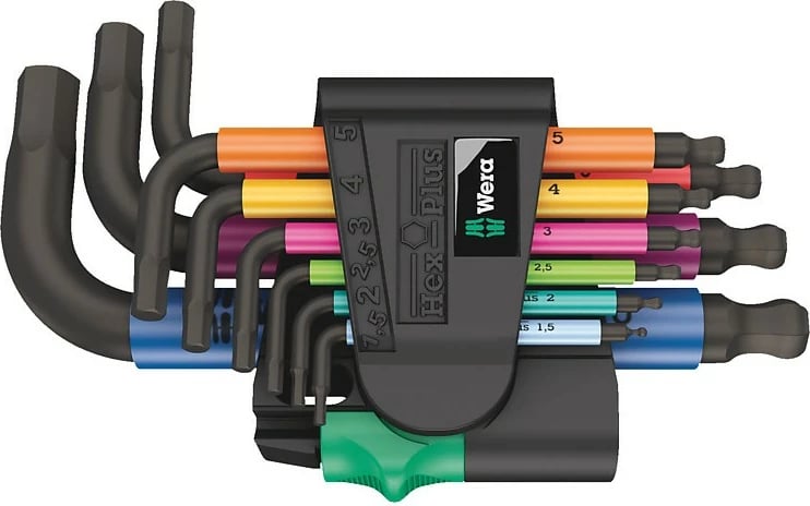 Set çelësa imbus Wera 05133164001, 9 copë, me ngjyra, metric