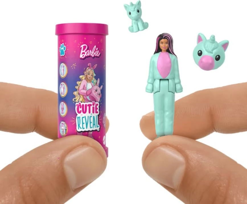 Lodër Barbie Mini Barbieland Cutie Reveal, Mattel HYM25, 4 cm, plastikë, për vajza, një copë