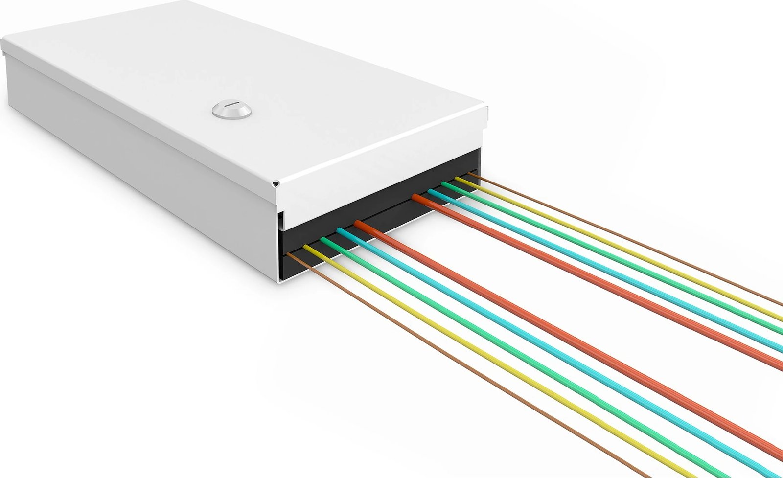 Kuti rrjeti Digitus LWL Unibox, montim në mur, kompakte, e bardhë