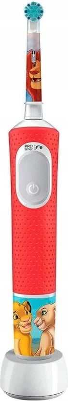 Furçë dhëmbësh elektrike Braun Oral-B VITALITY PRO D103 The Lion King, për fëmijë, e kuqe