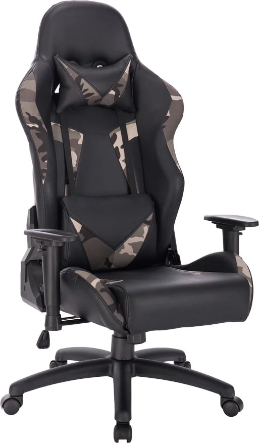 Karrige zyre Avenger, ngjyrë kaki e zezë, 69x70x129.5