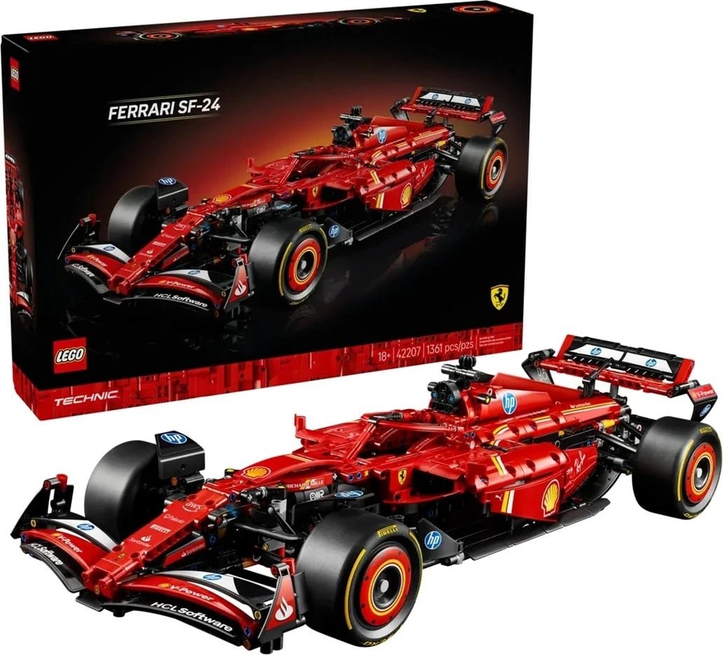 LEGO Technic Ferrari SF-24, 42207, e kuqe