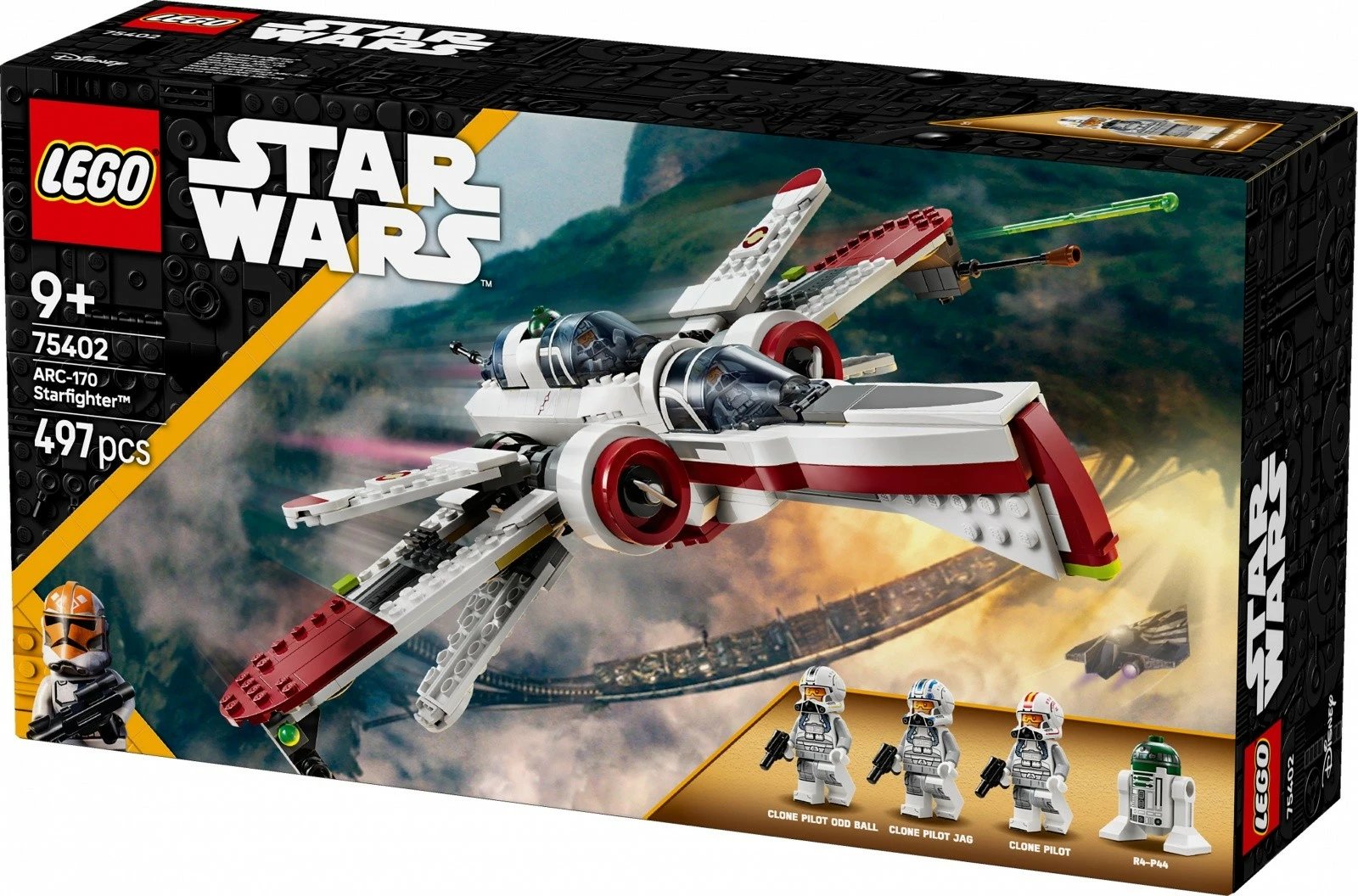 Set LEGO Star Wars ARC-170 Fighter 75402, 497 pjesë, me 4 figurina