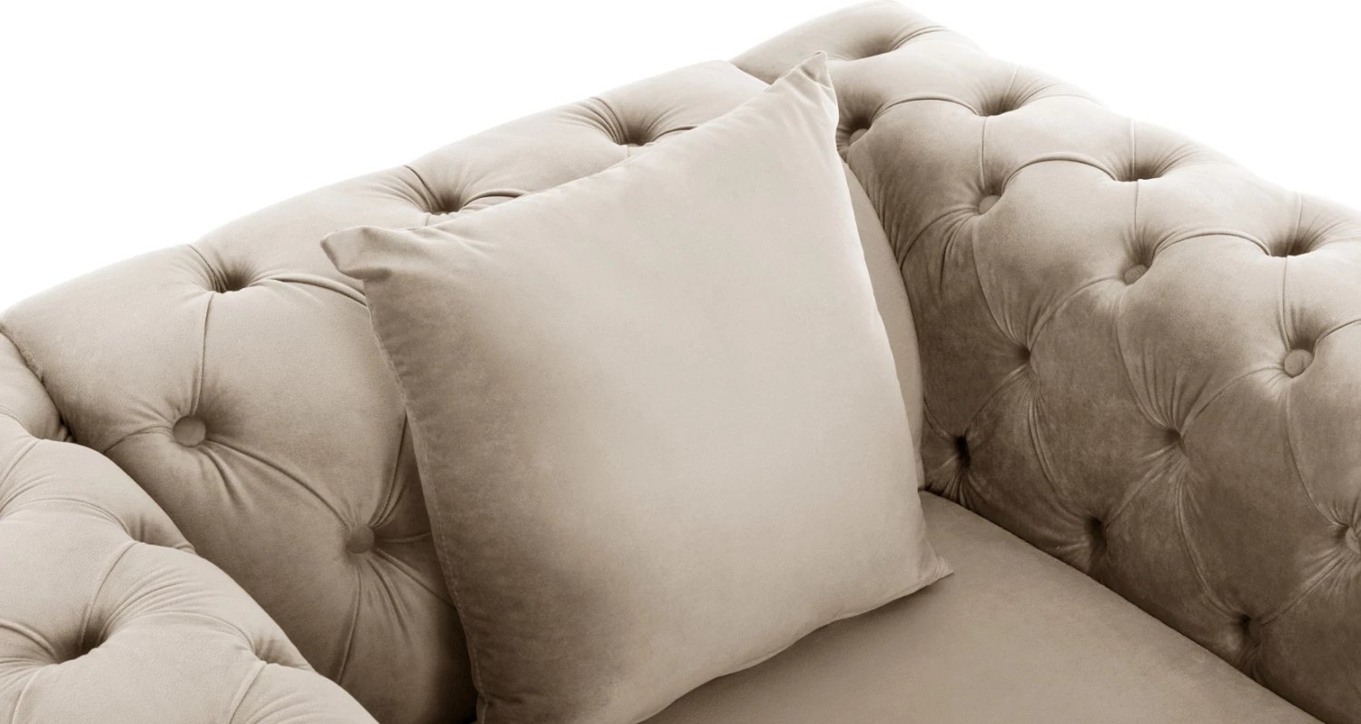 Fotelje Chesterfield krem, FH3261.02, 99x86.5x77H cm