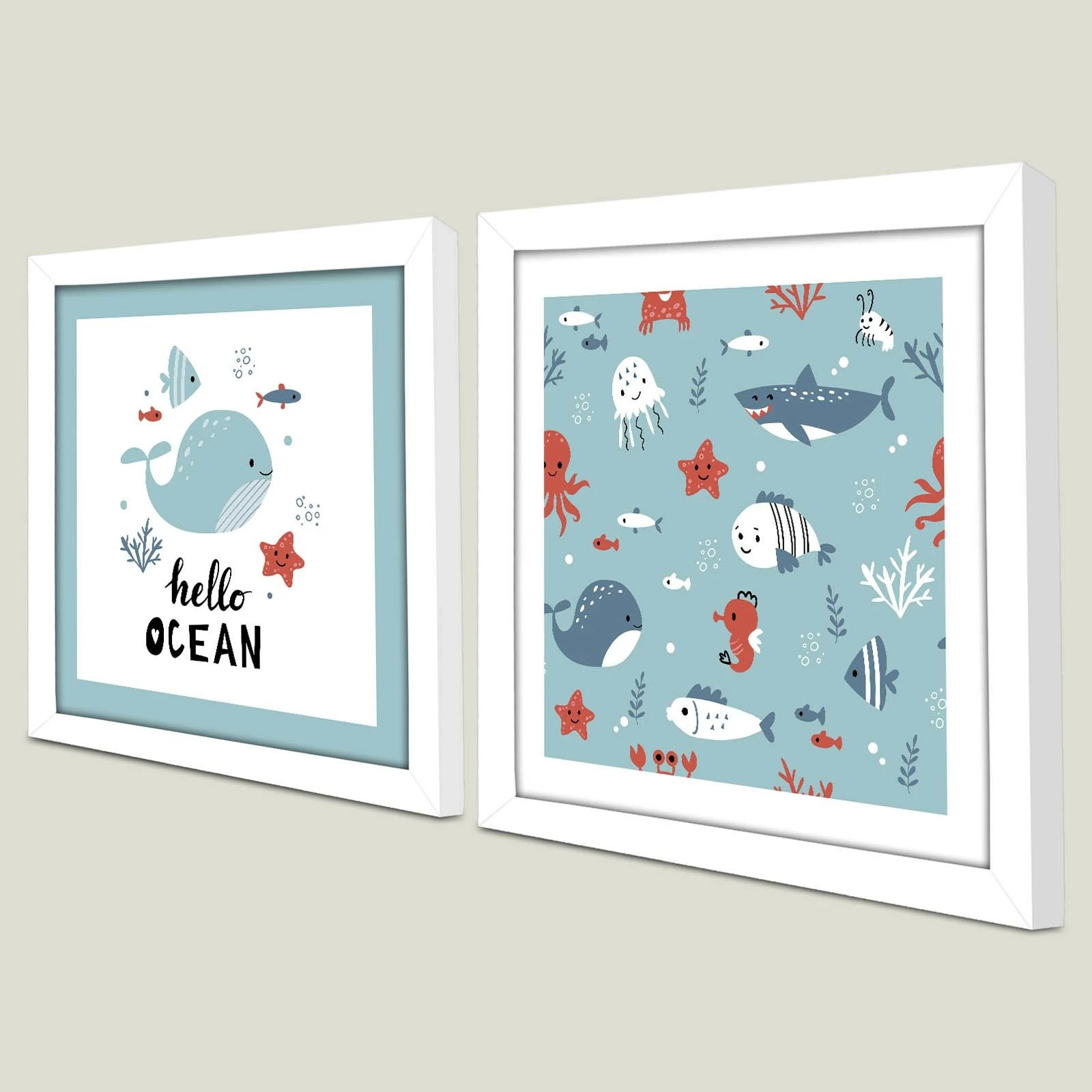 Pikturë dekorative me kornizë MDF (2 copë), Wallity, 2P3333BCT-018