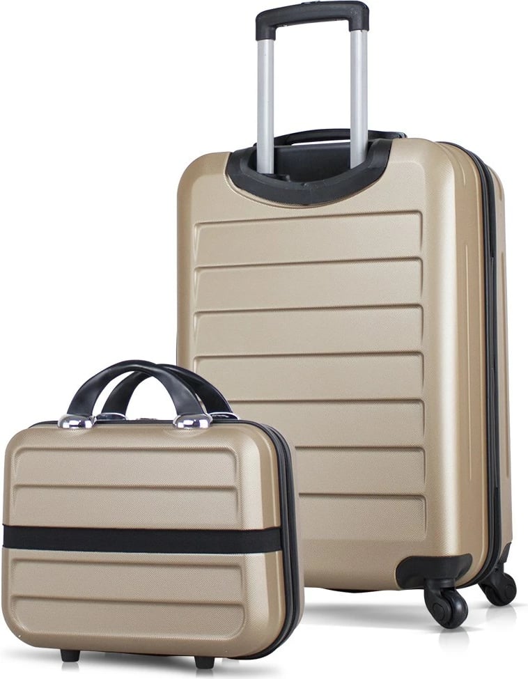 Set valixhesh (2 copë), ngjyrë ari, Zoozie Bags, 8473