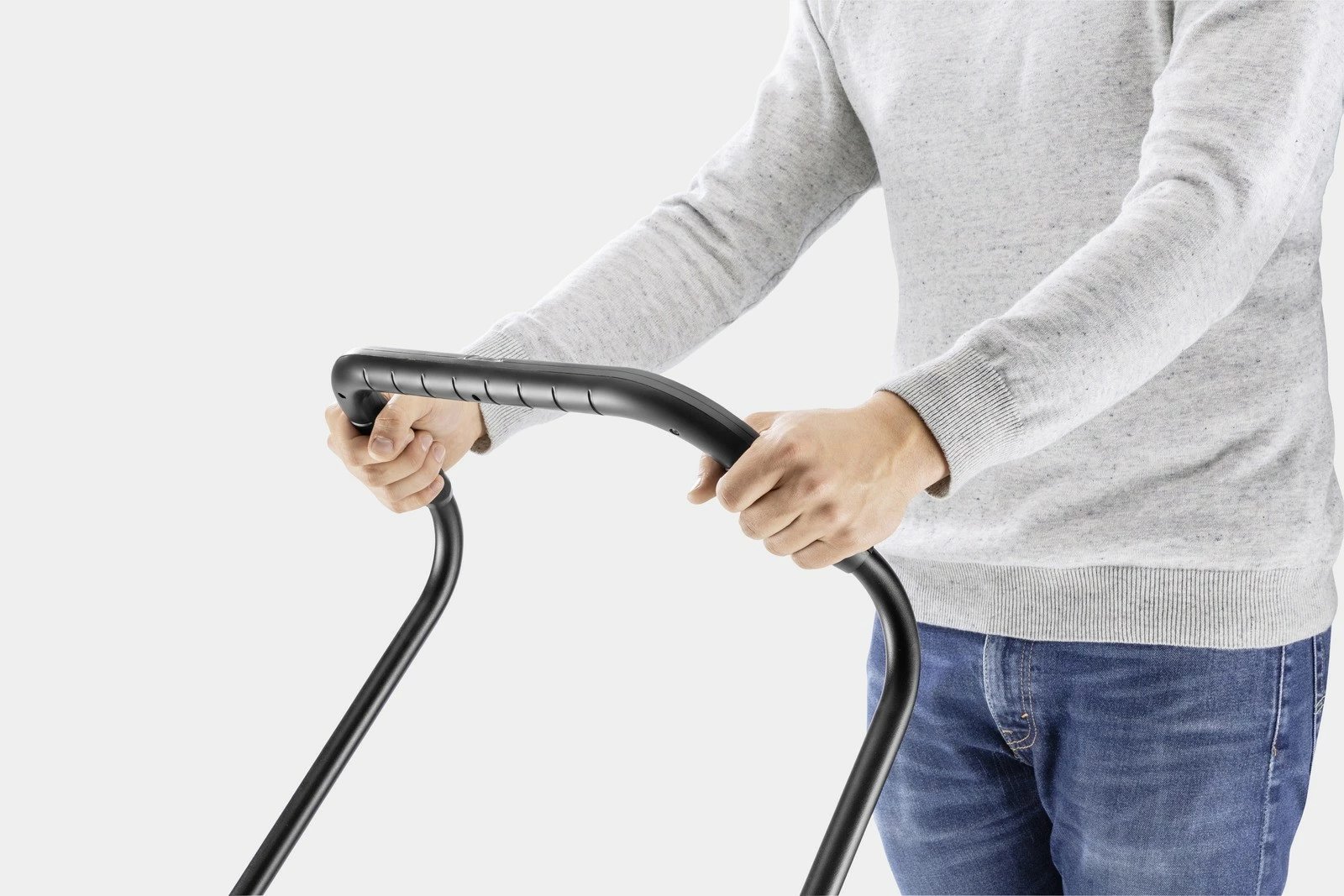 Pastrues me furça manual, Karcher S 6 Twin 1.766-460.0, gjerësi 860 mm, depozitë 38 L, 3000 m²/h, zi/verdhë, set 2 furça anësore