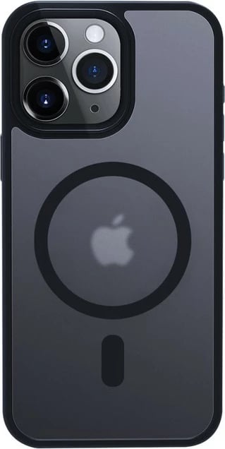 Mbështjellës CRONG Hybrid Frost MAG Cover për iPhone 15 Pro Max, MagSafe, navy blue