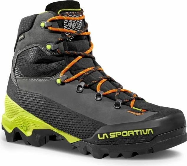 Çizme alpinizmi La Sportiva për meshkuj, carbon/lime punch
