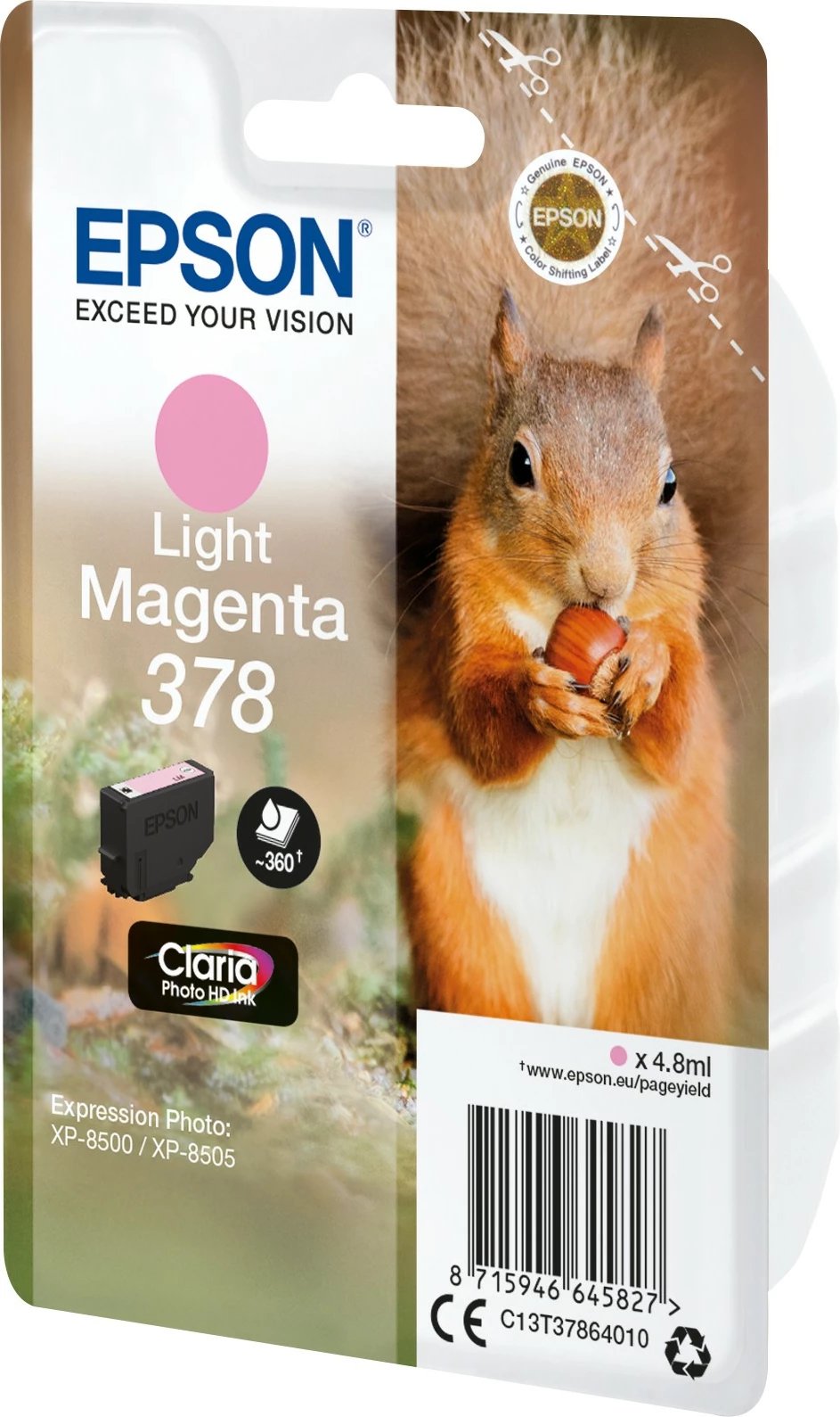 Toner Epson 378 Light Magenta C13T37864010 për XP-8500/XP-8505
