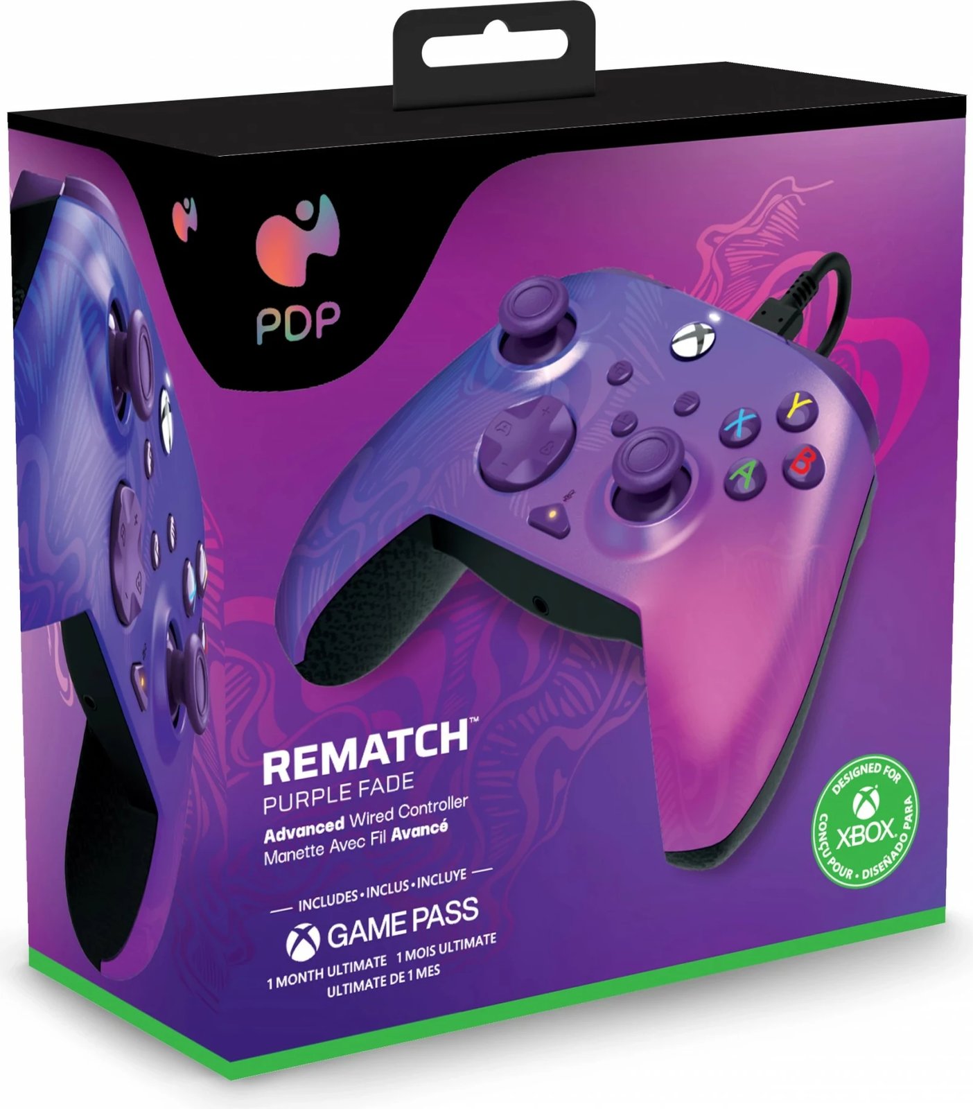 Gamepad PDP Rematch, PC, Xbox One, Xbox Series S/X, i zi, i purpurt