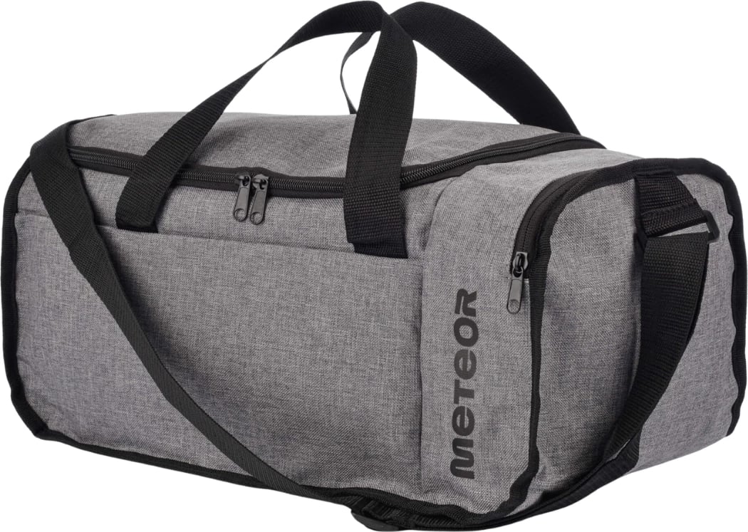 Çantë sportive Meteor unisex, gri-e zezë