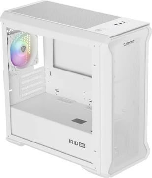Kasë Natec Genesis IRID 503 ARGB LITE, Micro Tower, ARGB, e bardhë Kasë Natec Genesis IRID 503 ARGB LITE, Micro Tower, ARGB, e bardhë