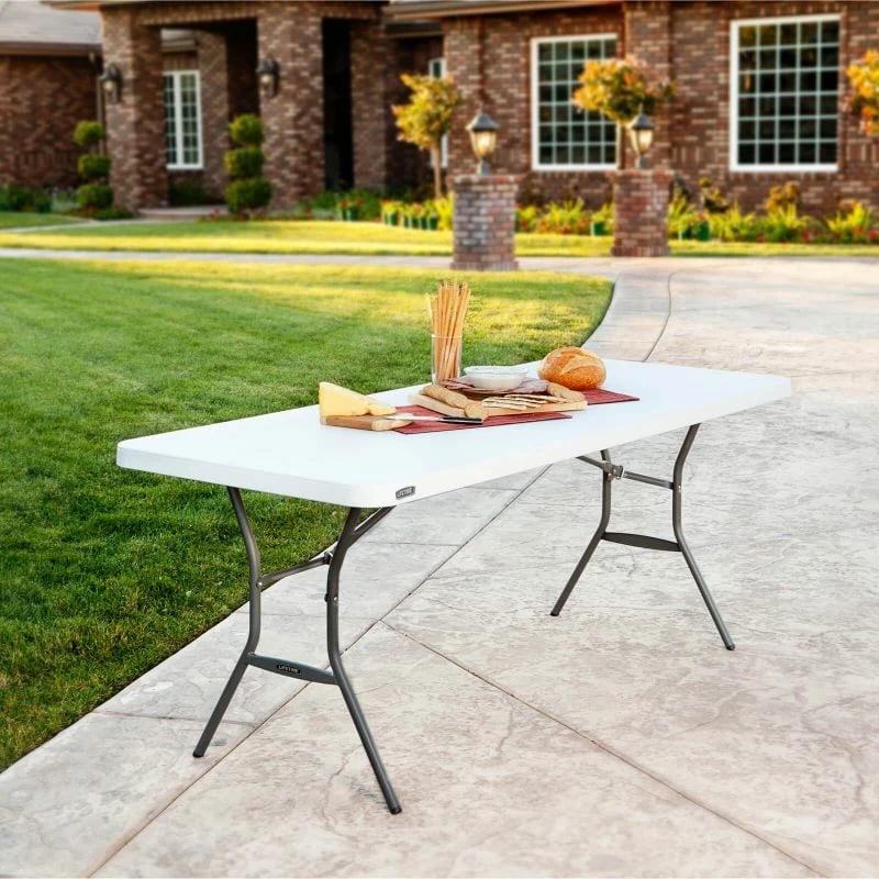 Tavolinë palosëse Lifetime, e bardhë