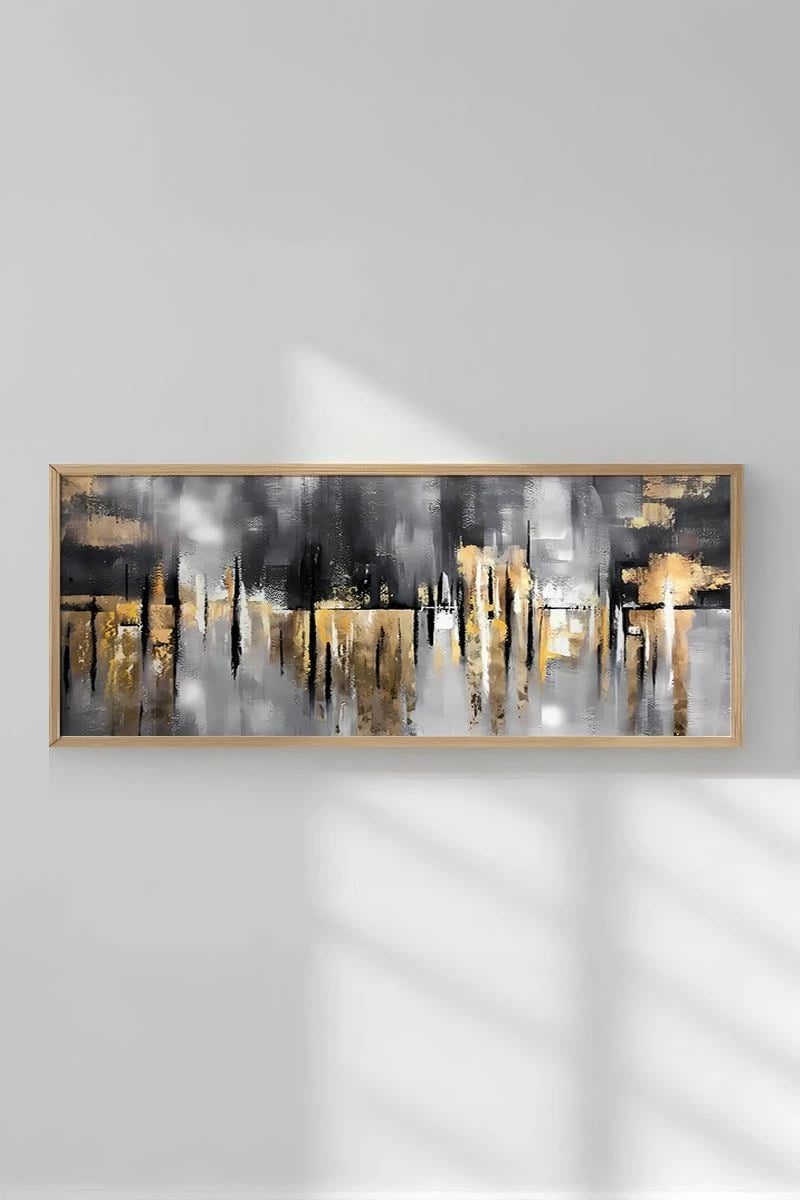 Pikturë dekorative me kornizë, shumëngjyrëshe, Wallity, Artsmdfyty11-3370, 33x70cm