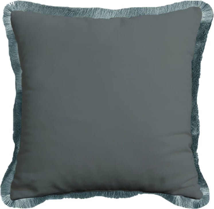 Jastëk dekorativ Fiori 2, kadife, shumëngjyrësh-gri, 45x45cm