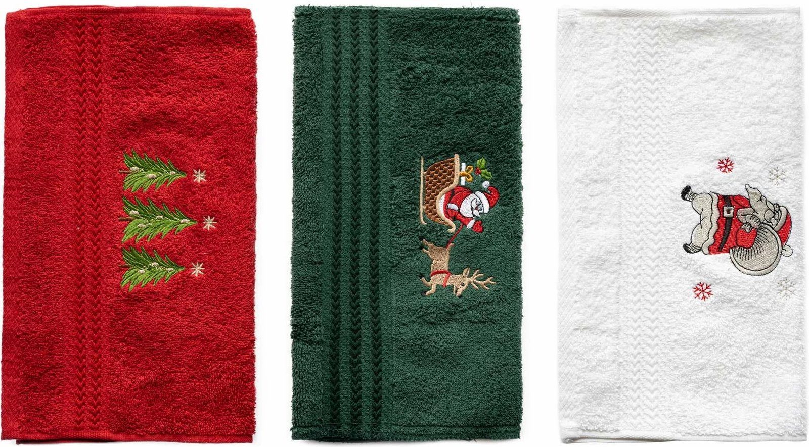 Set peshqirësh për larje (3 copë), temë Krishtlindjesh, Mijolnir, Santa C Set peshqirësh për larje (3 copë), temë Krishtlindjesh, Mijolnir, Santa C