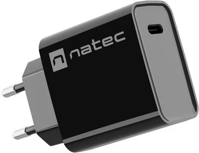 Karikues Natec Ribera USB-C 20W PD, i zi Karikues Natec Ribera USB-C 20W PD, i zi