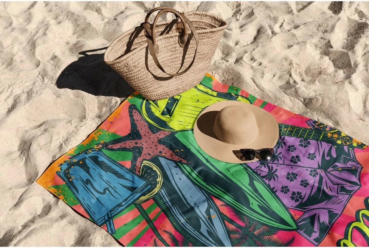 Peshqir plazhi Mijolnir, pushime në Hawaii, 90x150cm