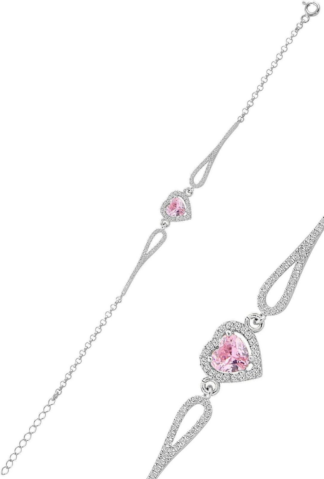 Byzylyk argjendi Jumeon, ngjyrë rozë, SGTL12272